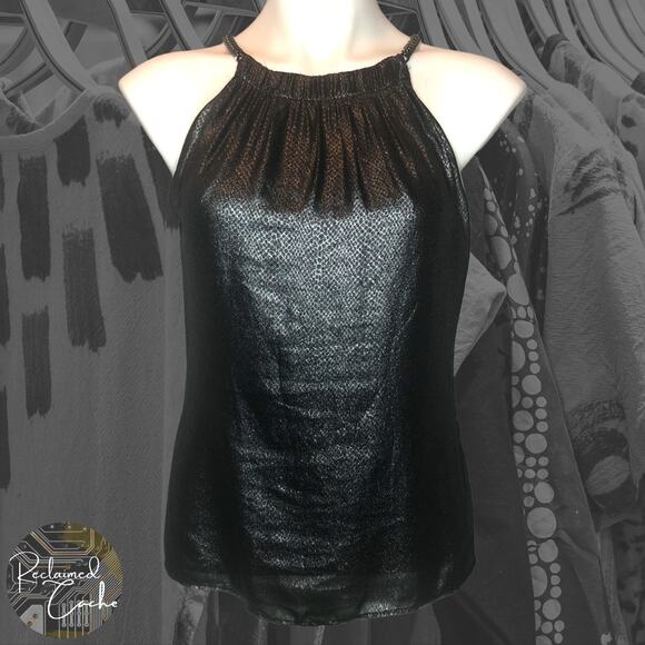 Cache Metallic Gray Camisole - Size Small - Picture 1 of 9